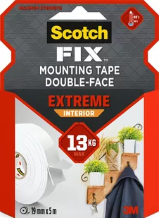 3M Scotch Taśma Montażowa Extreme Dwustronna Wewnętrzna 19mm x 5m - Inne artykuły do sprzątania - miniaturka - grafika 1