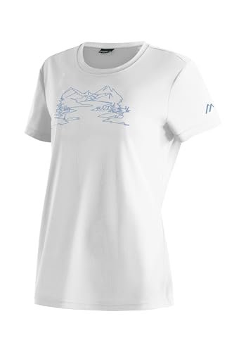 Maier Sports Wilma Print damska koszulka funkcyjna, koszulka rekreacyjna z nadrukiem, krój Regular Fit