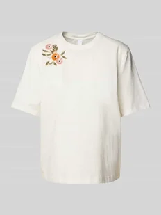 T-shirt o pudełkowym kroju z cekinami model ‘SANNIA’ - Koszulki i topy damskie - miniaturka - grafika 1