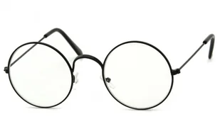 Okulary oprawki OKRĄGŁE Zerówki Uniseks - a'la Lenonki 3147-3 - Okulary korekcyjne, oprawki, szkła - miniaturka - grafika 1