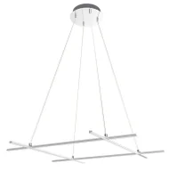 Lampy sufitowe - Nowoczesna srebrna lampa wisząca na linkach W7-H93 - miniaturka - grafika 1