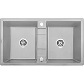 Zlewozmywaki - Deante ERIDAN ZQES203 szary - miniaturka - grafika 1