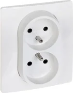 Gniazdka elektryczne - Legrand GNIAZDO PODWÓJNE LE-764541 Niloe 230V 16A LEGRAND - miniaturka - grafika 1
