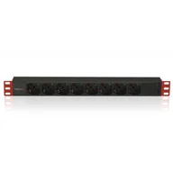 Akcesoria do szaf serwerowych - Techly 107746 Listwa zasilająca PDU Rack 19" 1U 8x Schuko 250V/16A kabel C14 2m pod UPS 107746 - miniaturka - grafika 1