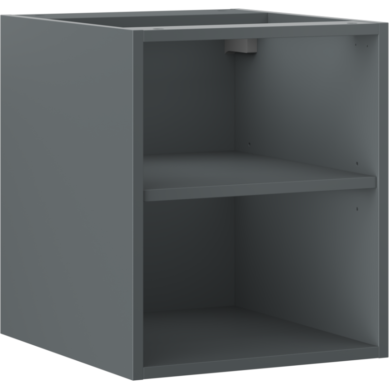 Mexen Box-A szafka otwarta z półką 40 cm, grafit mat - 91AX2-0400-470-0-66