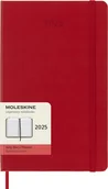 Kalendarze - MOLESKINE kalendarz 2025 CZERWONY LARGE HARD DZIENNY (13x21) - miniaturka - grafika 1