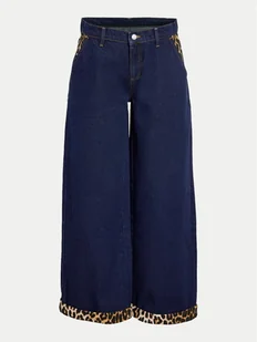 Noisy May Jeansy 27033508 Granatowy Wide Leg - Spodnie damskie - miniaturka - grafika 1