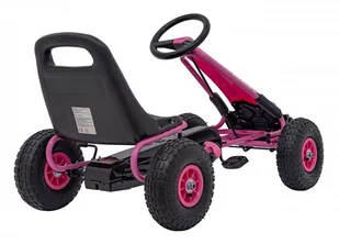 Gokart Na Pedały AIR PerHour Różowy - Pojazdy elektryczne dla dzieci - miniaturka - grafika 9