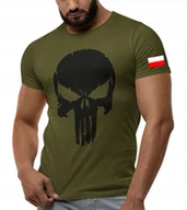Koszulki męskie - TSHIRT WOJSKOWY PUNISHER CZACHA FLAGA POLSKI 4XL - miniaturka - grafika 1