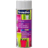 Farby i lakiery w sprayu - Śnieżka Multispray Lakier Ogólnego Stosowania połysk 400 ml popielaty - miniaturka - grafika 1