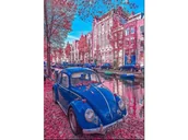 Malowanie po numerach - Obraz Malowanie Po Numerach Rama 40X50Cm Retro Garbus - miniaturka - grafika 1