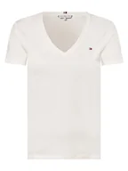 Koszulki i topy damskie - Tommy Hilfiger - T-shirt damski, biały - miniaturka - grafika 1