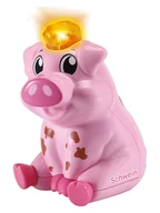 Zabawki interaktywne dla dzieci - vtech Interaktywna świnka "Tip Tap Baby Animals" - 12 m+ - miniaturka - grafika 1