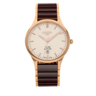 Zegarki męskie - Zegarek ROAMER - C-Line 658833 49 35 63 Brown/Gold - miniaturka - grafika 1