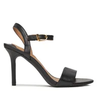 Sandały damskie - Sandały LAUREN RALPH LAUREN 802940588001 Czarny - miniaturka - grafika 1