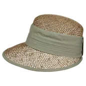 Czapki damskie - Czapka z Daszkiem Słomiana Beach by Seeberger, oliwkowy, One Size - miniaturka - grafika 1