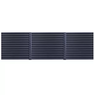 Panel ogrodzeniowy z listwami Z, 893 x 2000 mm, z listwą maskującą, antracyt - Ogrodzenia - miniaturka - grafika 2