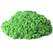 Masy plastyczne - PIASEK KINETYCZNY MAGICZNY 1 kg PIASKOLINA ZIELONY - miniaturka - grafika 1