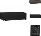 Pokrowce na meble ogrodowe - vidaXL Pokrowiec na meble ogrodowe 8 oczek 125x70x35 cm prostokątny - Pokrowce ochronne na meble ogrodowe - miniaturka - grafika 1