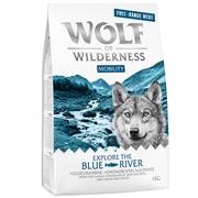 Sucha karma dla psów - Wolf of Wilderness "Explore The Blue River" Mobility, łosoś i kurczak z wolnego wybiegu - 1 kg - miniaturka - grafika 1