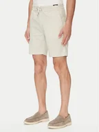 Spodenki męskie - BOSS Szorty materiałowe 50536863 Beżowy Tapered Fit - miniaturka - grafika 1