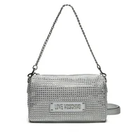 Torebki damskie - Torebka LOVE MOSCHINO JC4135PP1MLL196B Srebrny - miniaturka - grafika 1