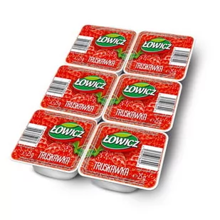 Łowicz Produkt owocowy do smarowania Truskawka 6x25 g - Konfitury, marmolady, powidła - miniaturka - grafika 1