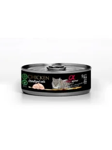 Alpha Spirit 85g Kurczak koty sterylizowane Alpha Spirit mokra kot ( CHICKEN FOR STERILIZED CATS ) - Mokra karma dla kotów - miniaturka - grafika 1