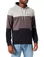 Bluzy męskie - Champion Męska bluza z kapturem z mieszanką kolorów, Czarny, XXL - miniaturka - grafika 1