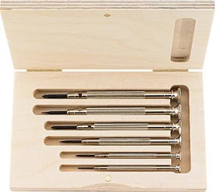 Wkrętak zegarmistrzowski, zestaw, 6 częściowy płaski/krzyżowy TURNUS - Śrubokręty Wkrętak zegarmistrzowski, zestaw, 6 częściowy płaski/krzyżowy TURNUS - Śrubokręty - miniaturka - grafika 1