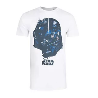 Koszulki męskie - Star Wars Męski t-shirt z grupową Sith, Biały (biały biały), XL - grafika 1