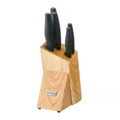 Noże kuchenne - Komplet noży w bloku 6 elementów Ambition Aspiro czarny jak w opisie - miniaturka - grafika 1