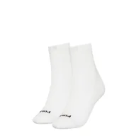 Skarpetki i podkolanówki sportowe - Skarpety damskie Puma HEART LOGO SHORT CREW 2-PACK białe 93855501 - miniaturka - grafika 1
