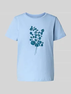 T-shirt o kroju regular fit z czystej bawełny - Koszulki i topy damskie - miniaturka - grafika 1