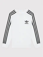 Bluzy dla chłopców - Adidas Bluzka 3-Stripes DW9298 Biały Slim Fit - miniaturka - grafika 1
