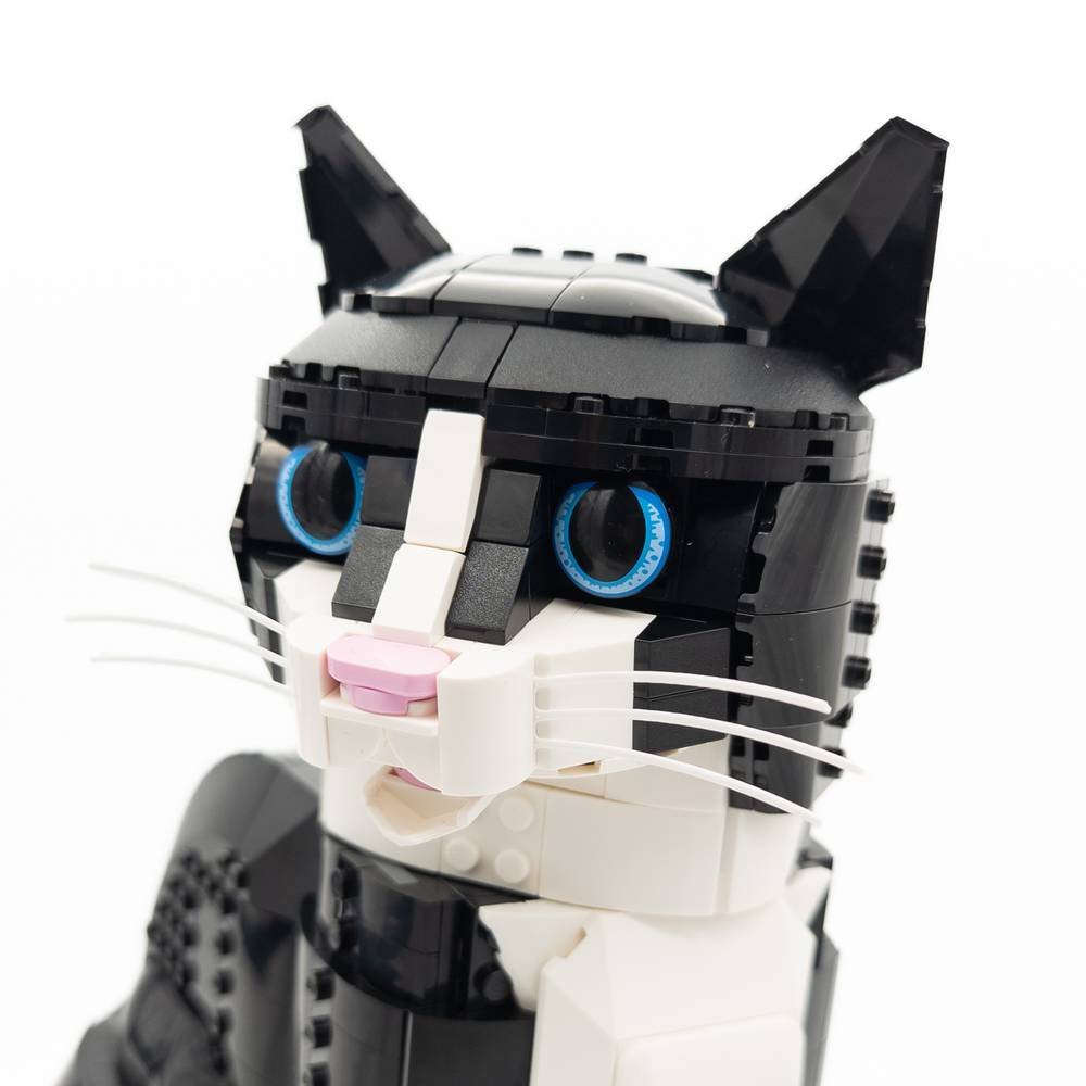 Kocie Wąsy do LEGO 21349 Tuxedo Cat / Czarno-Biały Kot