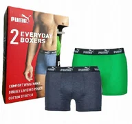 Majtki męskie - Puma Majtki Bokserki Zielony Rozmiar M - miniaturka - grafika 1