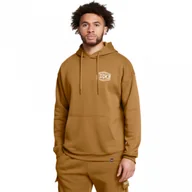 Bluzy sportowe męskie - Męska bluza treningowa nierozpinana bez kaptura Under Armour Project Rock Icon Fleece Hoodie - brązowa - UNDER ARMOUR - miniaturka - grafika 1