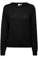 Swetry damskie - ICHI Damski sweter IHODANSA LS2, 194008/czarny, M - miniaturka - grafika 1