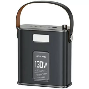 USAMS Powerbank 80000mAh 130W 2C+3A QC3.0+PD Fast Charge czarny/black STXLOGTC01 (US-CD196) + kabel USB-C-USB-C 100W 2m - Powerbanki - miniaturka - grafika 13