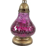 Lampiony i znicze - Znicz Witraż Mini Karafka fioletowy Ilumini - miniaturka - grafika 1