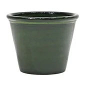 Donice - Cermax Donica szkliwiona Sombra śr.30.5 cm mrozoodporna zielona - miniaturka - grafika 1