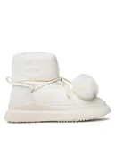 Buty dla dziewczynek - DeeZee Śniegowce CS5855-07 Beżowy - miniaturka - grafika 1