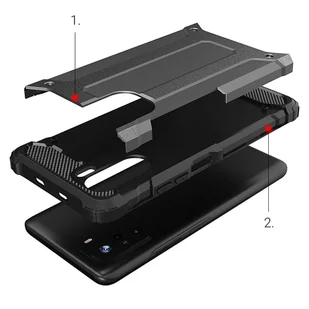 Hybrid Armor pancerne hybrydowe etui pokrowiec Xiaomi Redmi K40 Pro+ / K40 Pro / K40 / Poco F3 złoty - Etui i futerały do telefonów - miniaturka - grafika 7