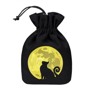 Cats The Mooncat, worek na kości, czarny Q-Workshop - gra - Akcesoria do gier planszowych - miniaturka - grafika 1