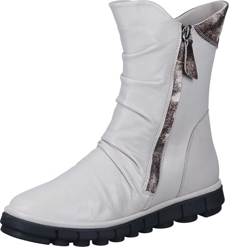 Manitu Damskie 990531-09 Półdługie kozaki, 36 EU, szary, 36 EU