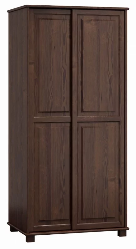 Szafa drewniana 2D nr6 drzwi przesuwne wieszak S90 orzech