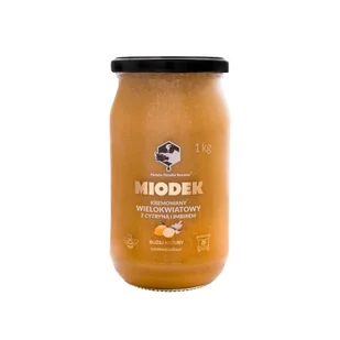 Miodek z cytryną i imbirem 1 kg Pasieka Dziadka Brunona - Miód - miniaturka - grafika 1