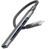 Huby USB - Reagle HUB Rozdzielacz Portów USB-C na 4x USB-A - miniaturka - grafika 1