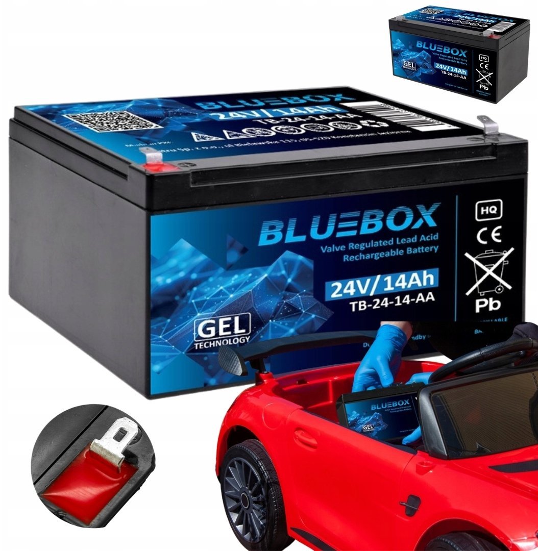 Bluebox BLUEBOX Akumulator Żelowy VRLA AGM 24V14Ah Do Auta Na Akumulator 27432